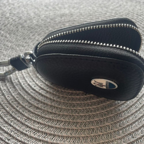 Leather Key Case for Maserati New with Metal Accents