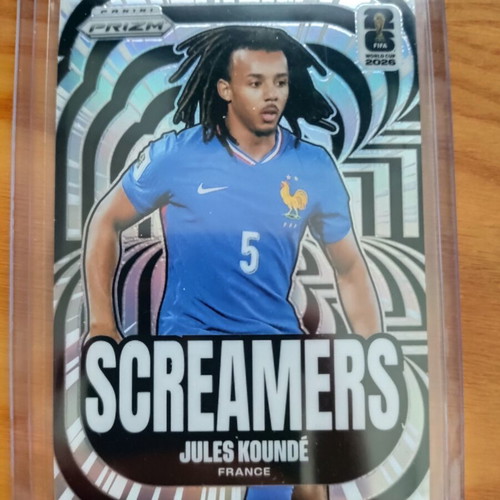 Panini Prizm 2026 World Cup Jules Kunde Screamers card like new