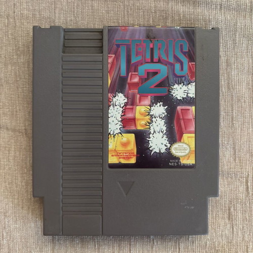 Tetris 2 Nintendo NES NTSC American game