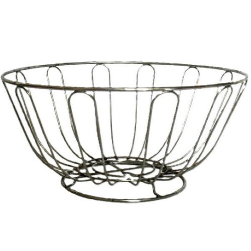 Vintage Wire Fruit Bowl Like New, Metal Mid-Century Design
