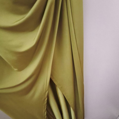 Be You satin dress, green, size large, side slit, adjustable straps