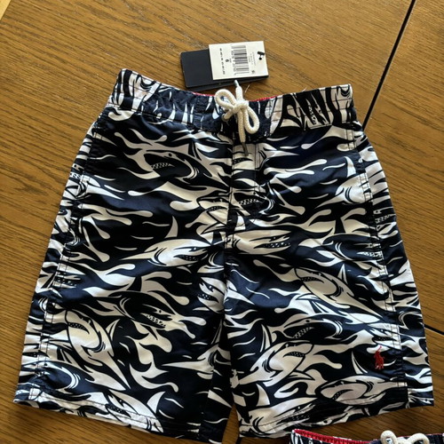 Polo Ralph Lauren swimsuit new for 6 years old, white and blue