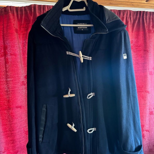 Farfield Montgomery men's coat used, size 56, dark blue