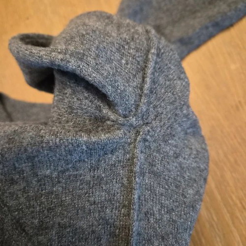 Zadig & Voltaire Cashmere Sweater with Star Design, Size S, Grey