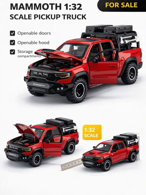 Dodge RAM TRX 1:32 Μεταλλικό Παιχνίδι Καινούργιο Με Φώτα Και Ήχο
