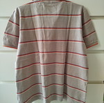 Braggi Men polo shirt, XL, beige and orange stripes