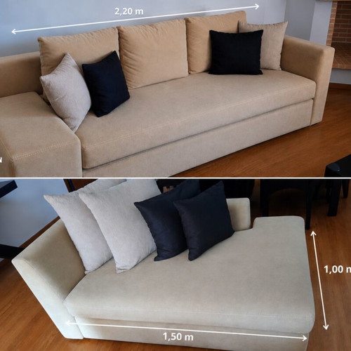 Sofa and recliner with water-resistant fabric
