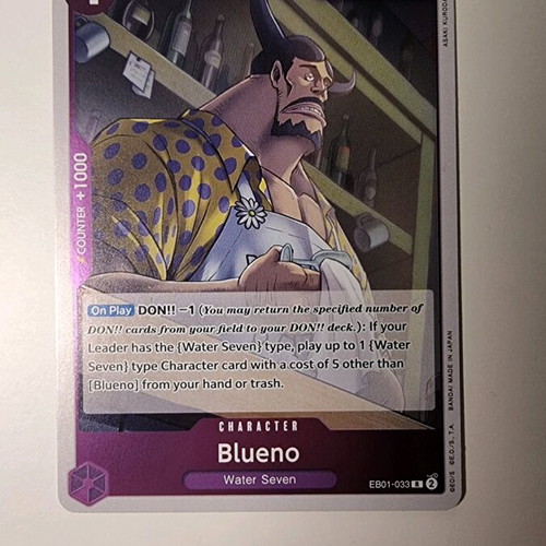 Blueno One Piece Card Game EB01-033 Rare - 1,00 - Vendora.cy Blueno One Piece Card Game EB01-033 Rare - 1,00 - Vendora.cy