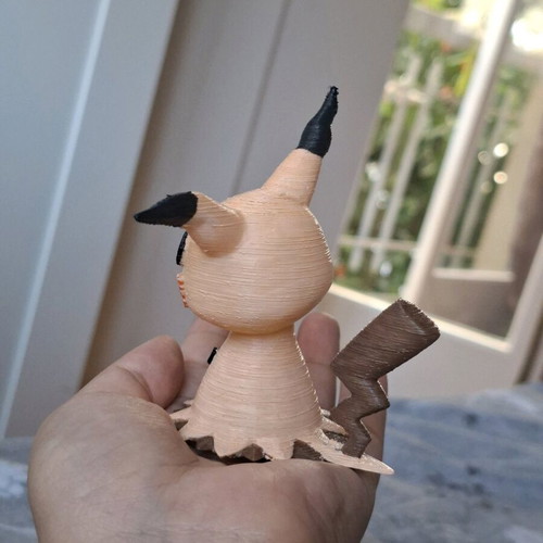 Mimikyu 3D printed figure with PLA and acrylic paint