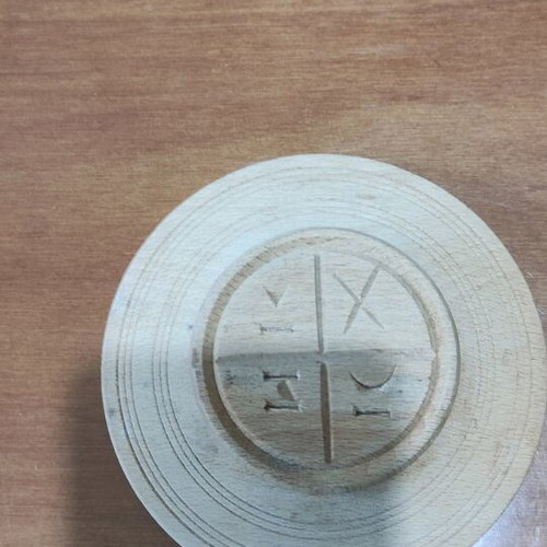 Stamp for liturgy like new, wooden with deep letters