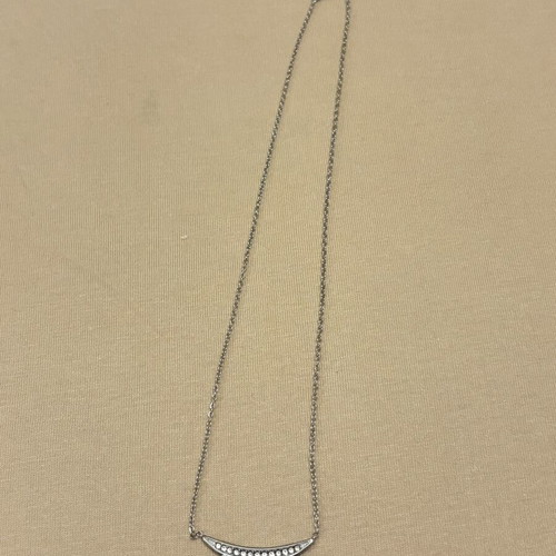 Stainless steel necklace, silver color