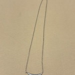Stainless steel necklace, silver color