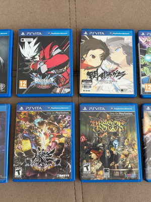 PS Vita game bundle of 7 including Muramasa, Senran Kagura, Dragon's Crown, DBZ