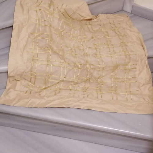 Pure silk Indian tablecloth 1x1 m and 0.5x0.5 m, new