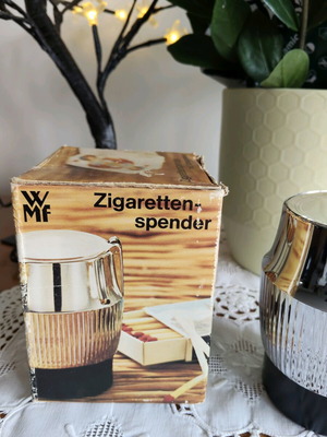 Vintage WMF cigarette case from the '70s new silver-plated stainless