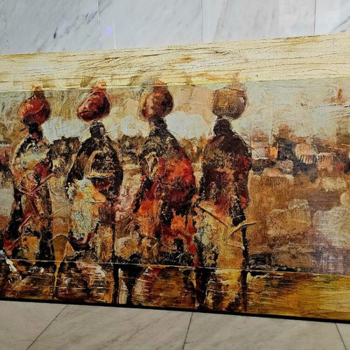 Canvas painting ethnic premium decor artwork like new 1.60x0.80