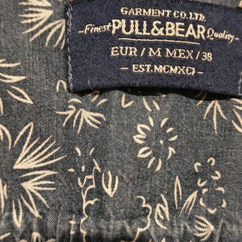 Pull & Bear denim shirt used, size Medium, blue