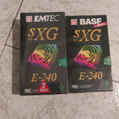 VHS tapes EMTEC and BASF SXG E-240 new