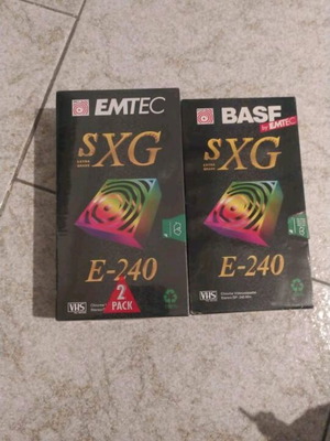 VHS tapes EMTEC and BASF SXG E-240 new