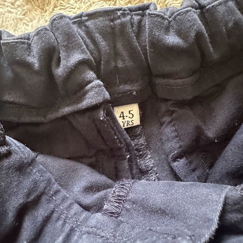 Marks n Spencer fabric pants used, pack of 2, blue for ages 4-5