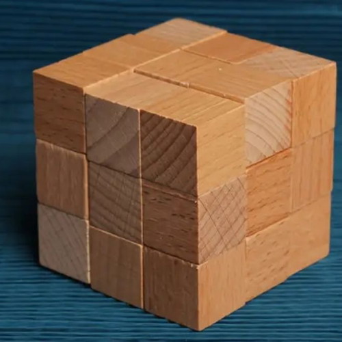 Wooden puzzle Cube new