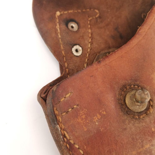 Leather holster for officer's pistol from World War II used