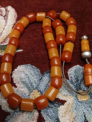 Mastic Worry Beads used with silver elements