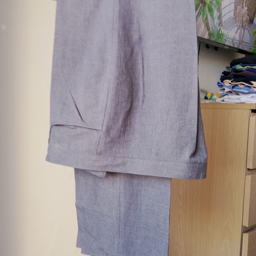 Oscar Fashion Design men's suit pants gray, like new, size L-XL