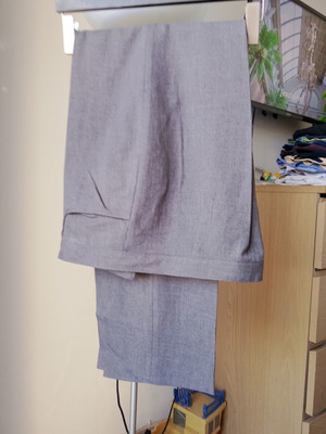 Oscar Fashion Design men's suit pants gray, like new, size L-XL
