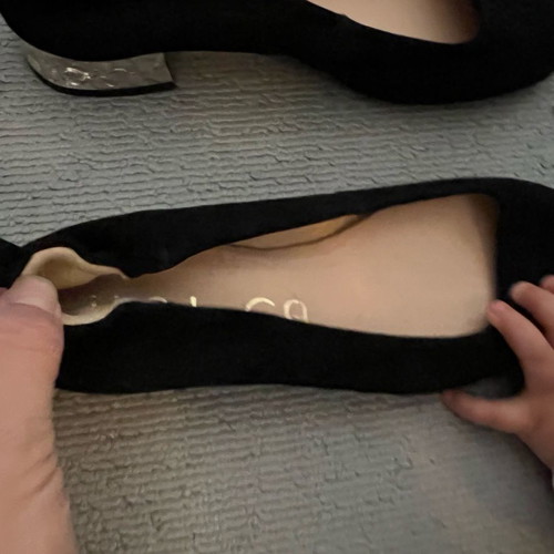 Unisa ballerina shoe new, black suede, size 37
