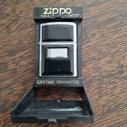 Zippo Ultralite Black 355 Reg lighter new with original vintage box
