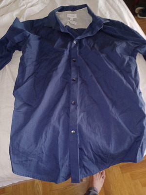 Calvin Klein dress shirt size M like new, blue marine