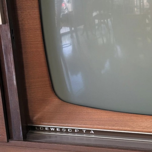 Television Loewe Opta Floor TV 1970 used, rare antique
