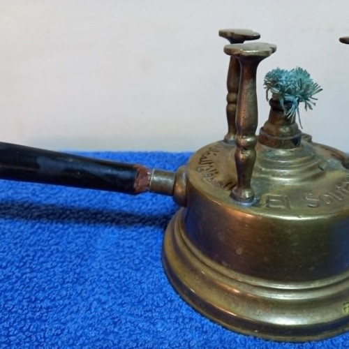 Brass vintage gas stove used, made in Egypt