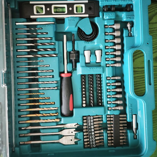 Makita 8271D 12V Impact Drill with Full Accessory Set used