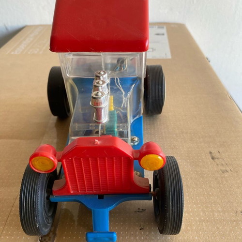 Rally 3 Antique toy car used, 23x16 cm, made in Greece