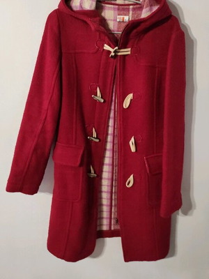 Montgomery coat Bershka women's used, red, size S