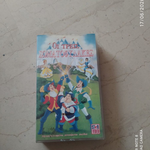 The Three Musketeers children's VHS used, dubbed