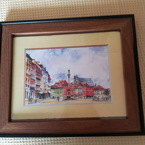 Painting new with depiction of Warsaw
