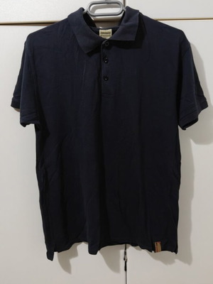 RMS Denim Polo Shirt used, gray anthracite, size XL