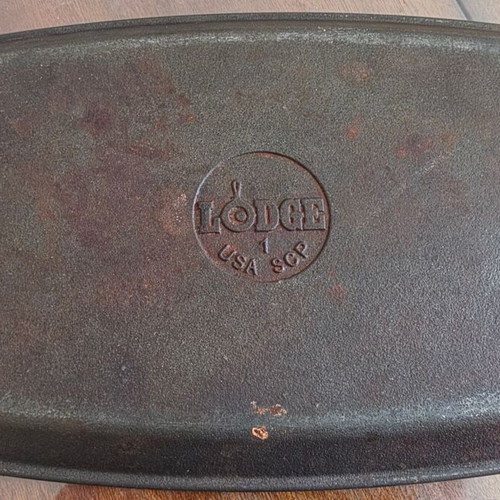 Lodge LSCP3 cast iron griddle plate 29.36×19.68 cm