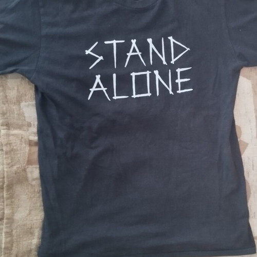 Stand Alone T-Shirt by Gildan HumbleUnderdogs, used, size L, black cotton