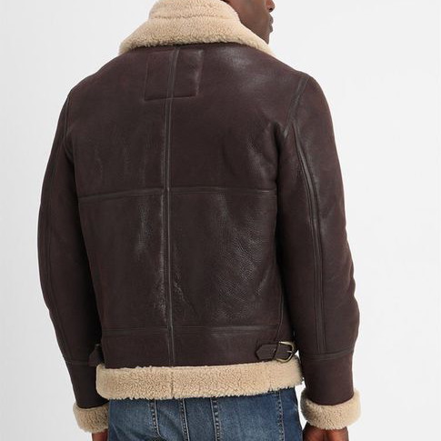 Schott NYC B-3 Bomber Jacket new, men's leather, size L, brown