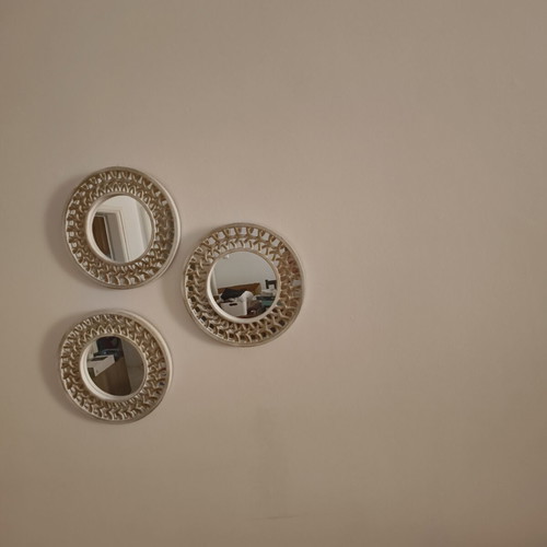 IKEA STORKLINTA chest of drawers 3 drawers 70×50×75 cm with 3 mirrors