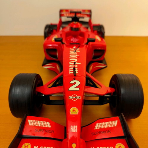 Formula and Ferrari toy cars used, set of 2, battery operated