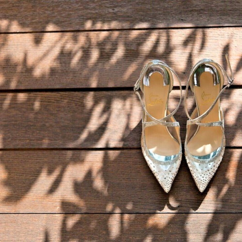 Christian Louboutin Follies Twistissima Strass pumps used, size 37.5