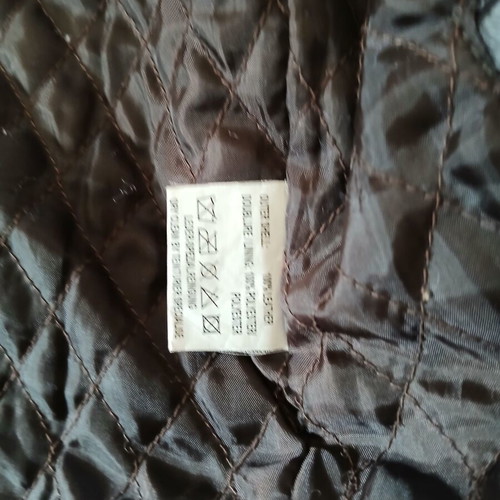 Men's leather jacket used, dark brown, size XL