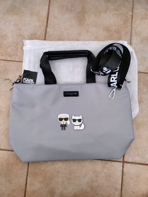 Τσάντα Crossbody γκρι ανοιχτό καινούργια