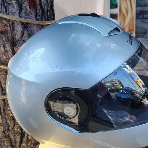 Schuberth XL motorcycle helmet, used, quiet with removable parts and quality sun visor