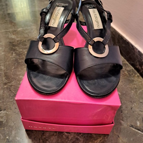 Kalogirou Blue Sandals size 40 like new with anti-slip soles